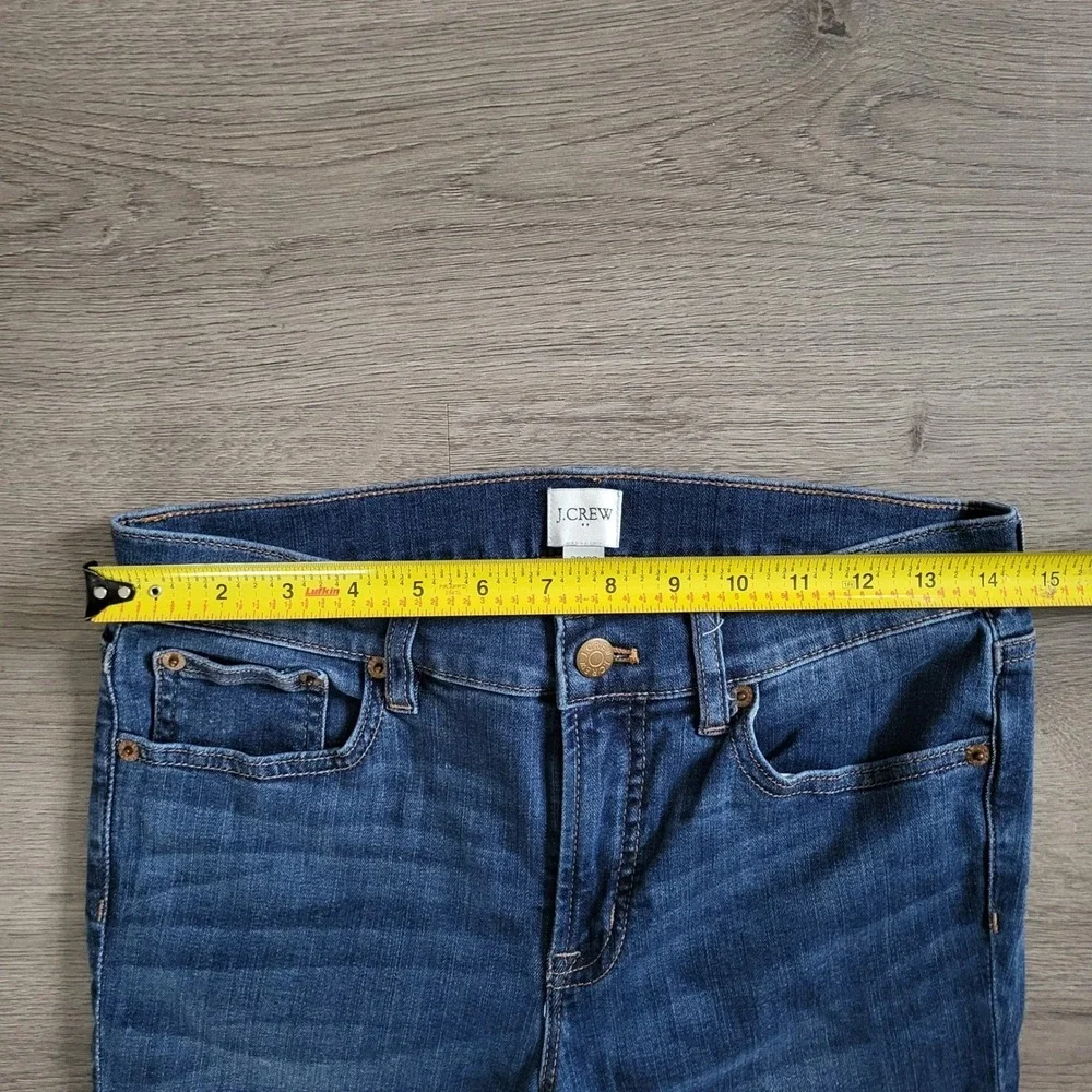 J.Crew Womens Skinny‎ Jeans Medium Wash Blue Denim Size 28 Mid Rise Slim Fit
